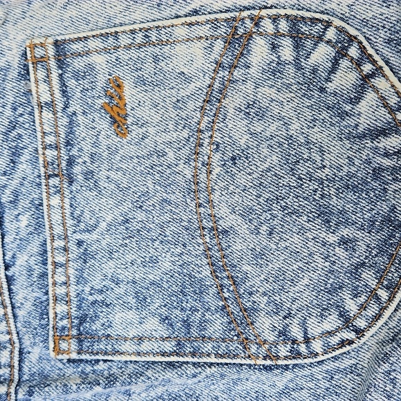 Vintage 80s Acid Wash Denim Jeans Deadstock Chic Sz 16 Womens 30x30 - Picture 4 of 13